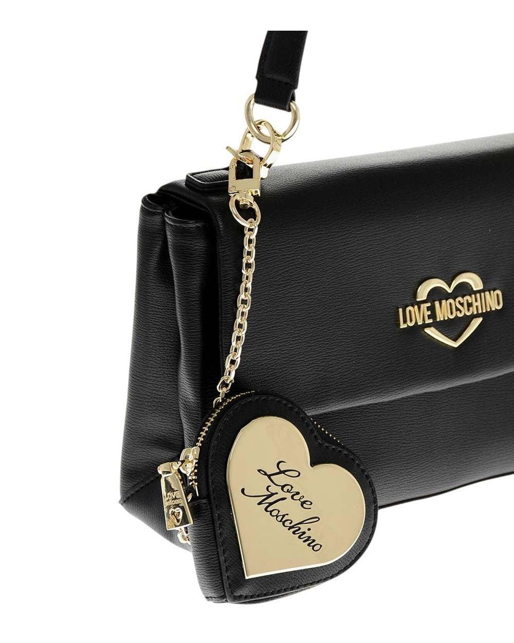 Love Moschino Black Logo Small Satchel