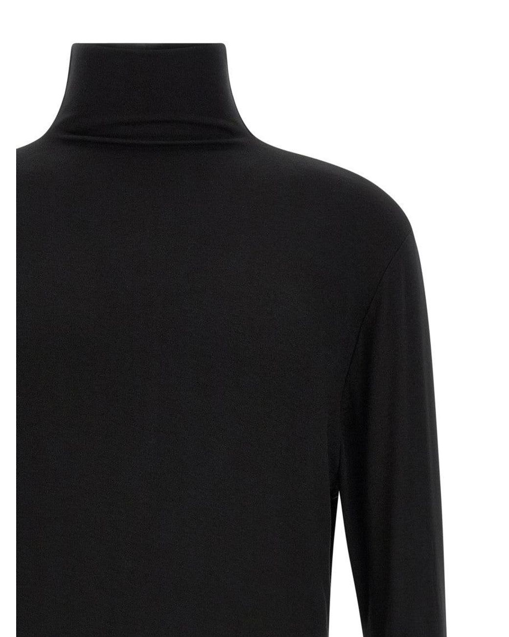 Thom Krom Black Solid Turtle Neck Sweater for men