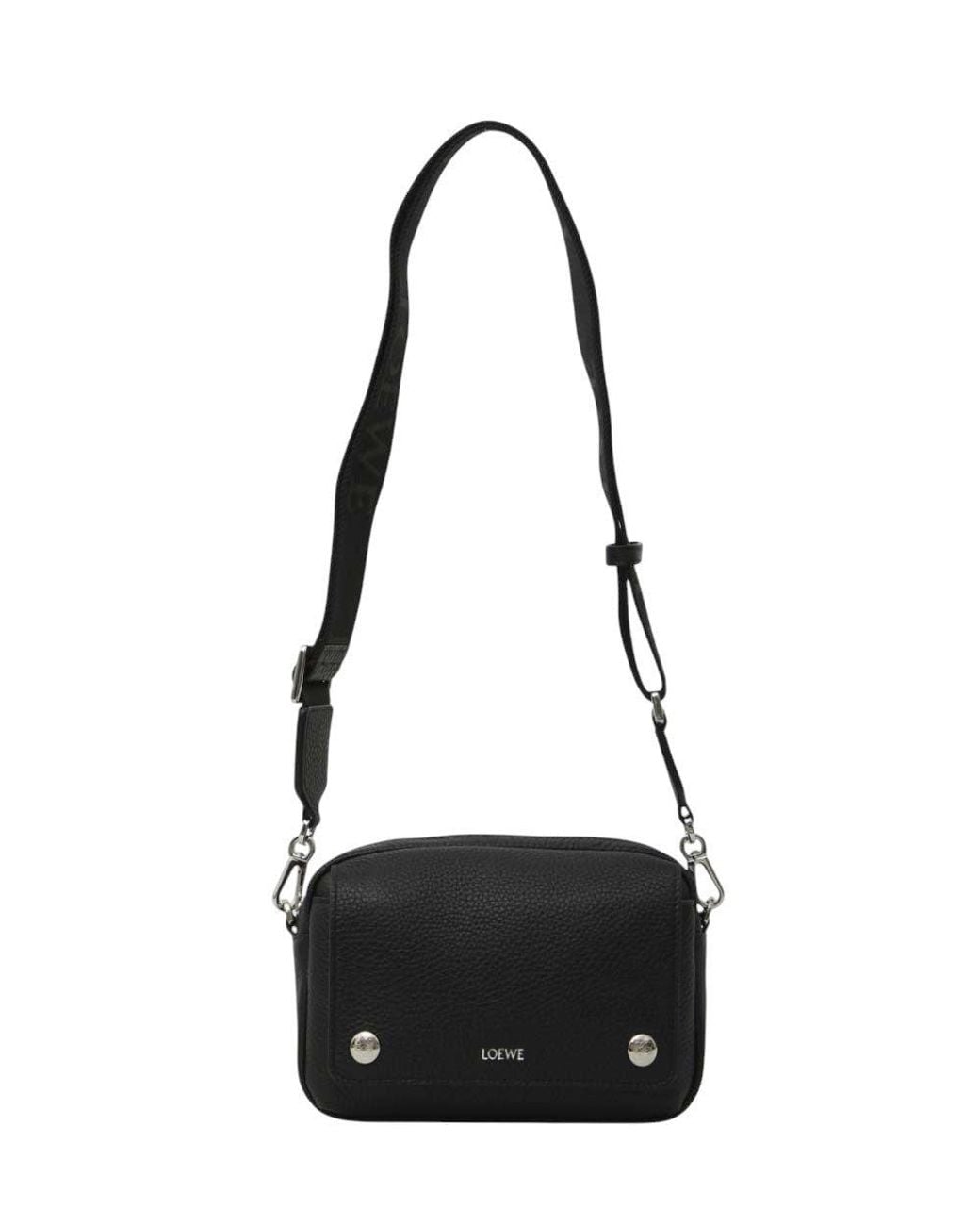 Loewe Black Logo Small Messenger Bag for men