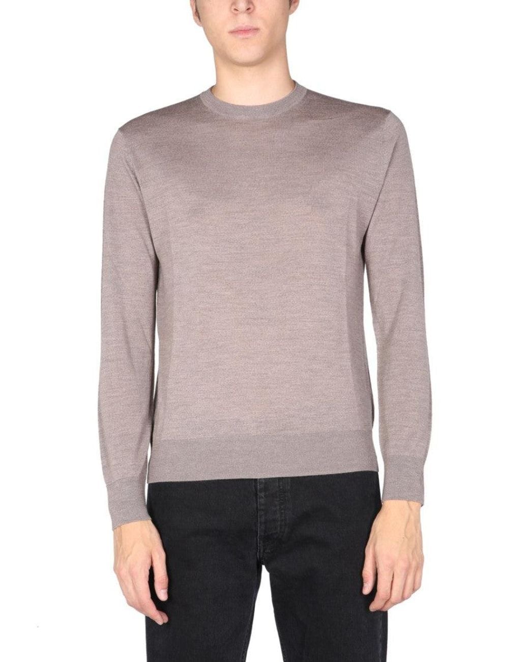 Ballantyne Purple Light Solid Sweater for men