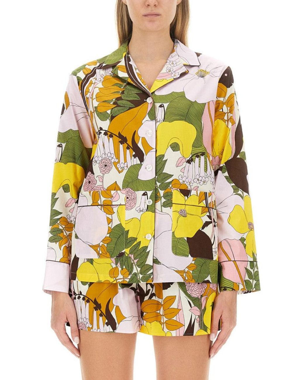 LaDoubleJ Yellow Regular Fit Hammock Shirt