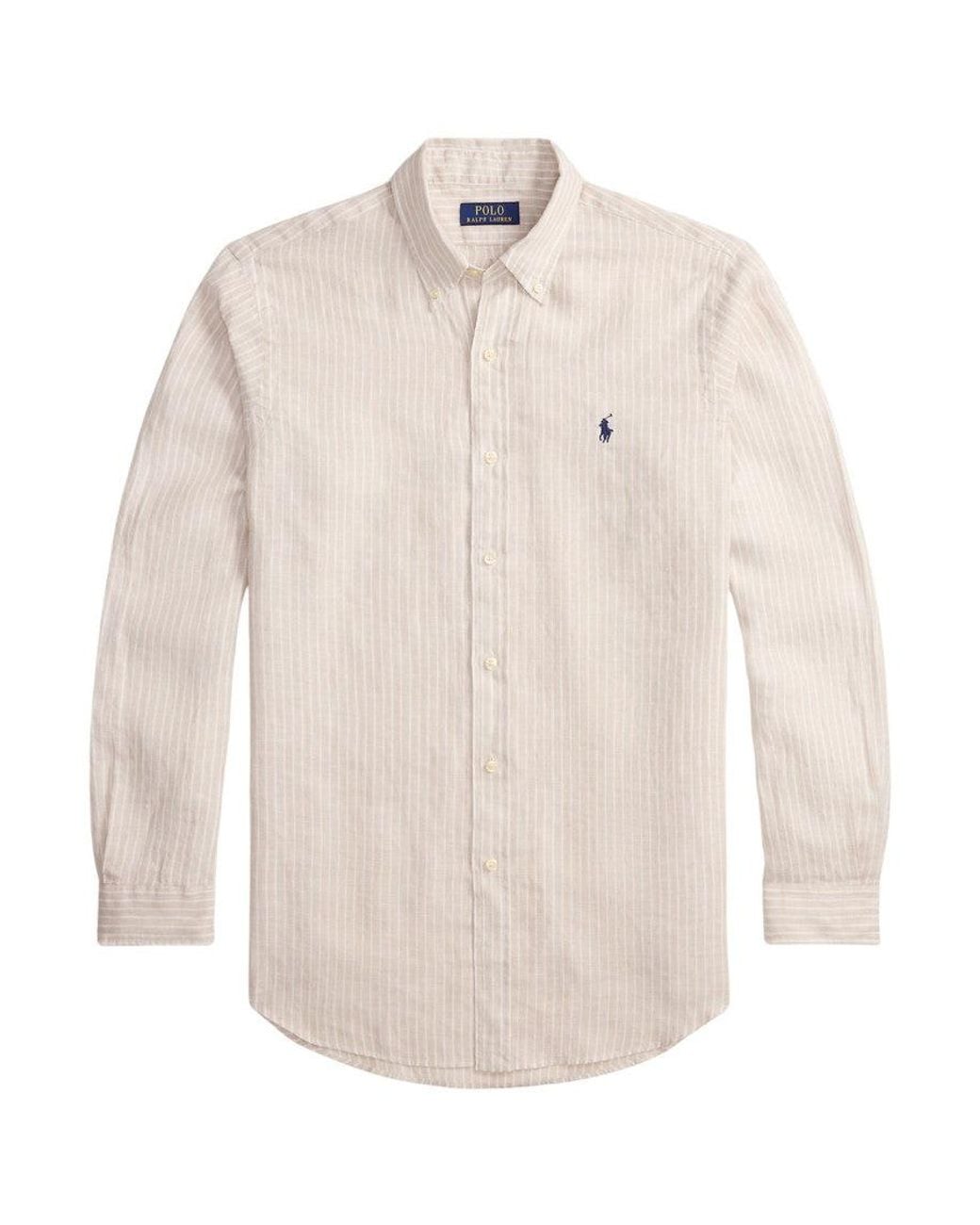 Polo Ralph Lauren White Regular Stripes Shirt for men
