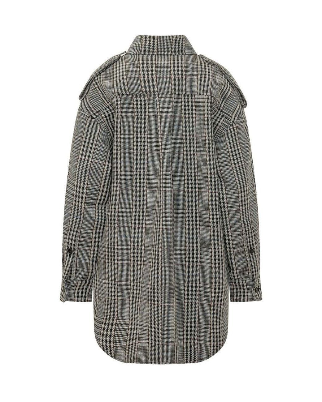 Stella McCartney Gray Sovrashirt Check Overshirt
