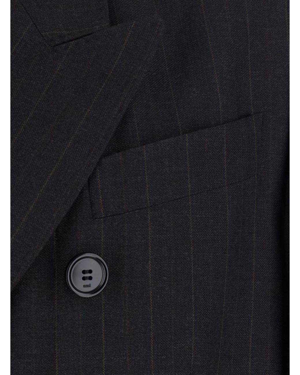 AMI Blue Stripes Blazer for men