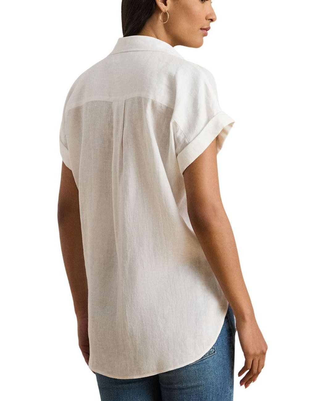 Ralph Lauren White Regular Solid Shirt