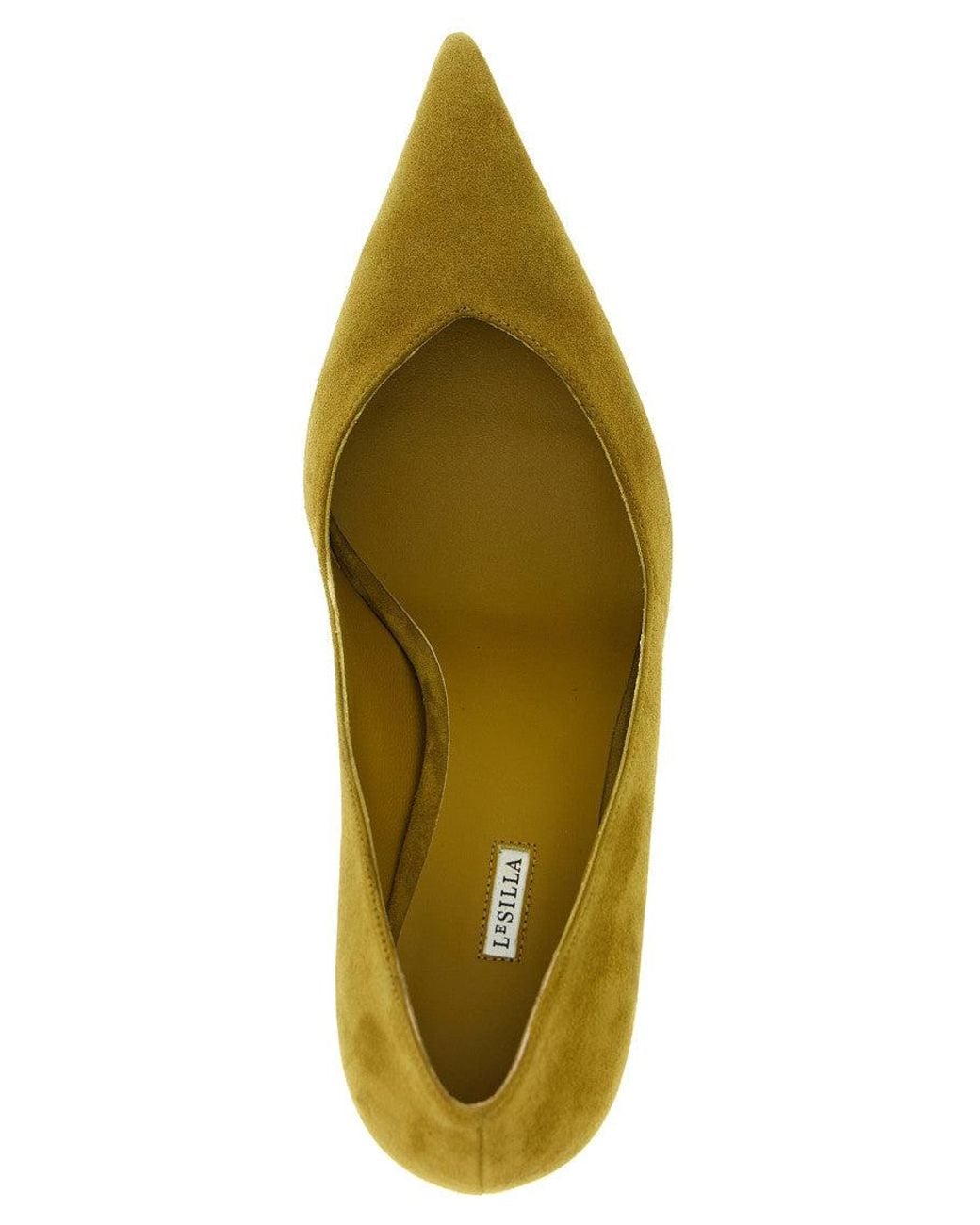 Le Silla Green Slip On Pumps