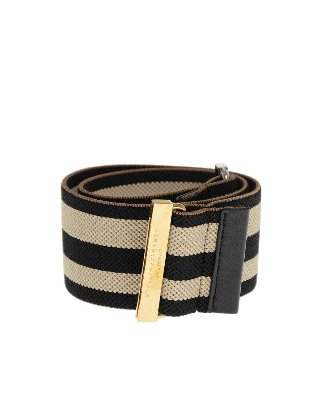 Stella McCartney Black Stripes Belt