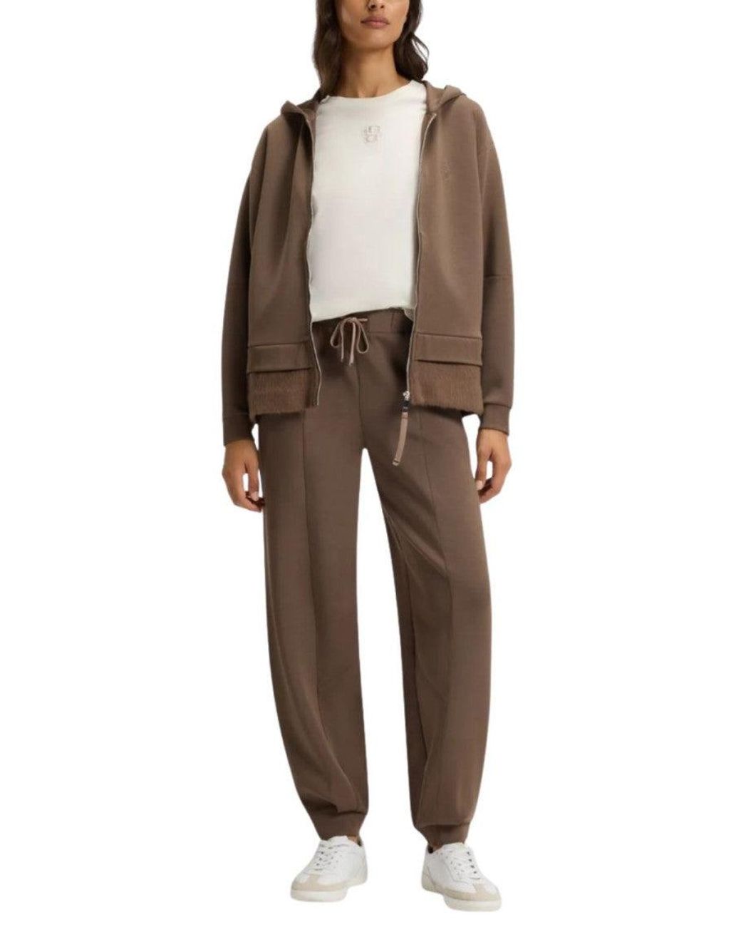 Boss Brown Relax-Fit Pants
