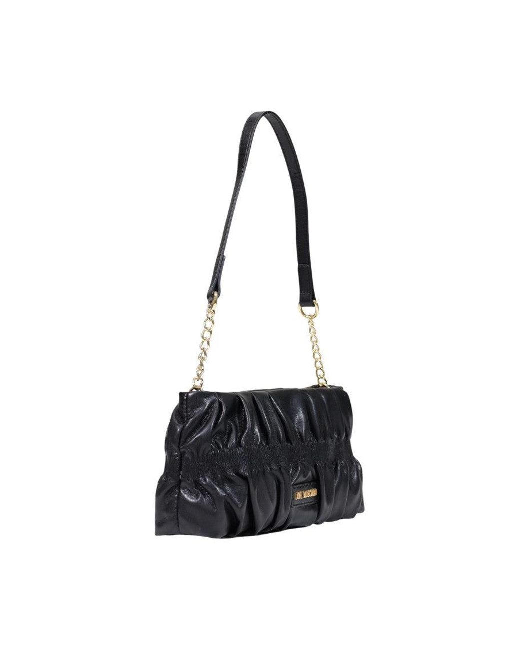 Love Moschino White Logo Small Shoulder Bag