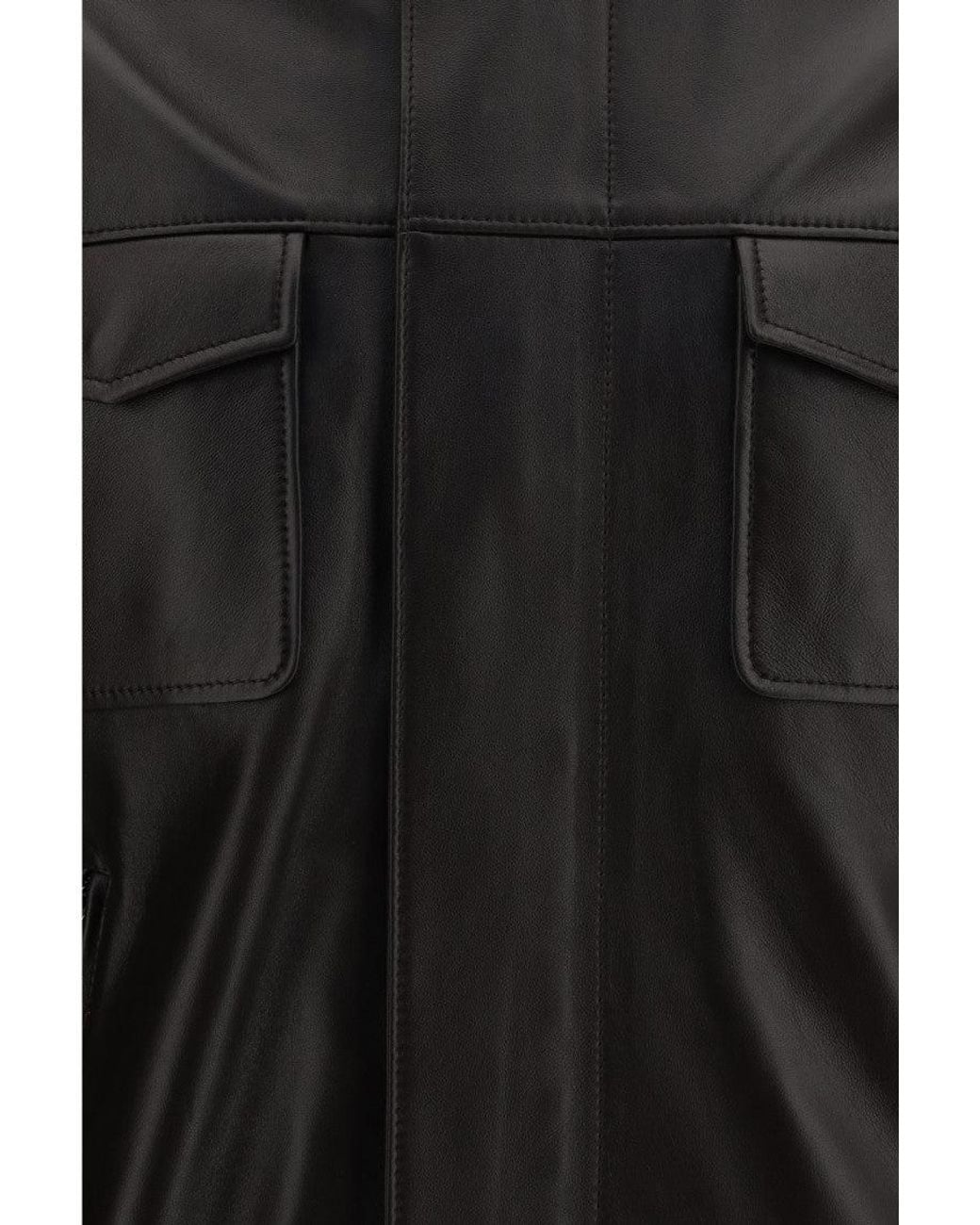 Dolce & Gabbana Black Dark Bomber Jacket for men