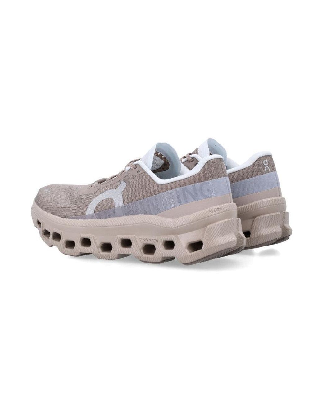 On Shoes Gray Logo Sneakers
