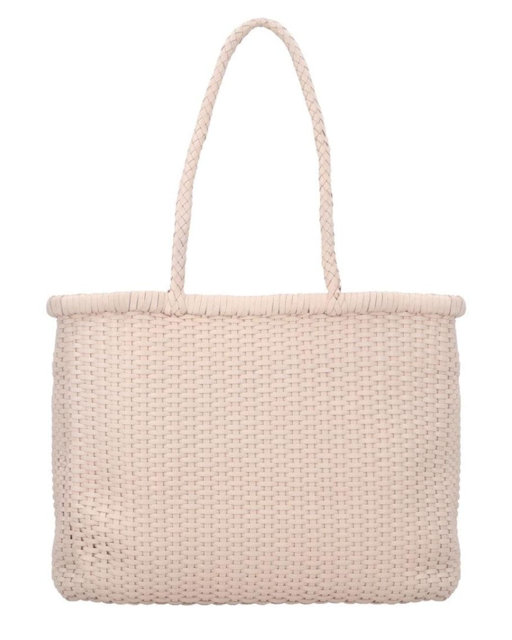 Dragon Diffusion Natural B Weave Medium Shoulder Bag