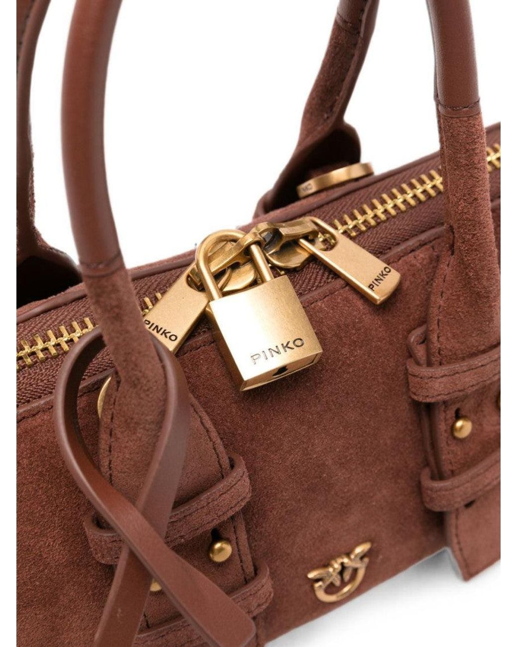 Pinko Brown Escape Small Satchel