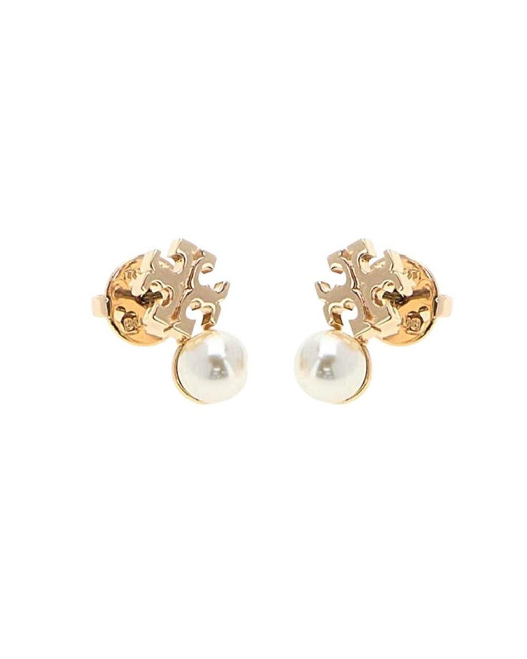 Tory Burch Metallic Golden Moondance Stud Earrings
