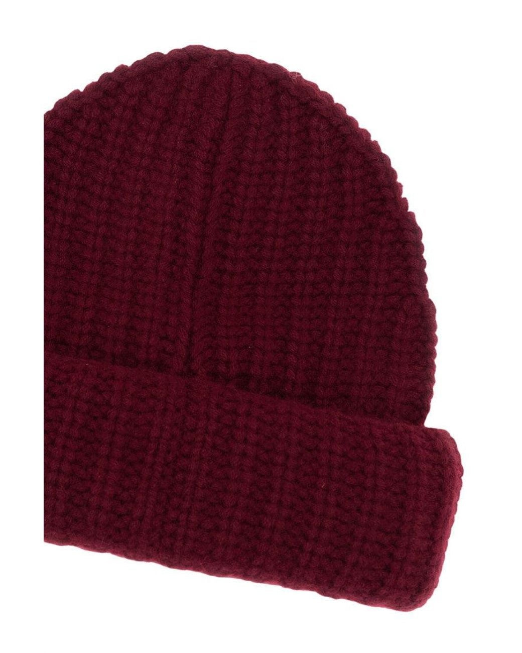 Lisa Yang Red Knitted Beanie Cap