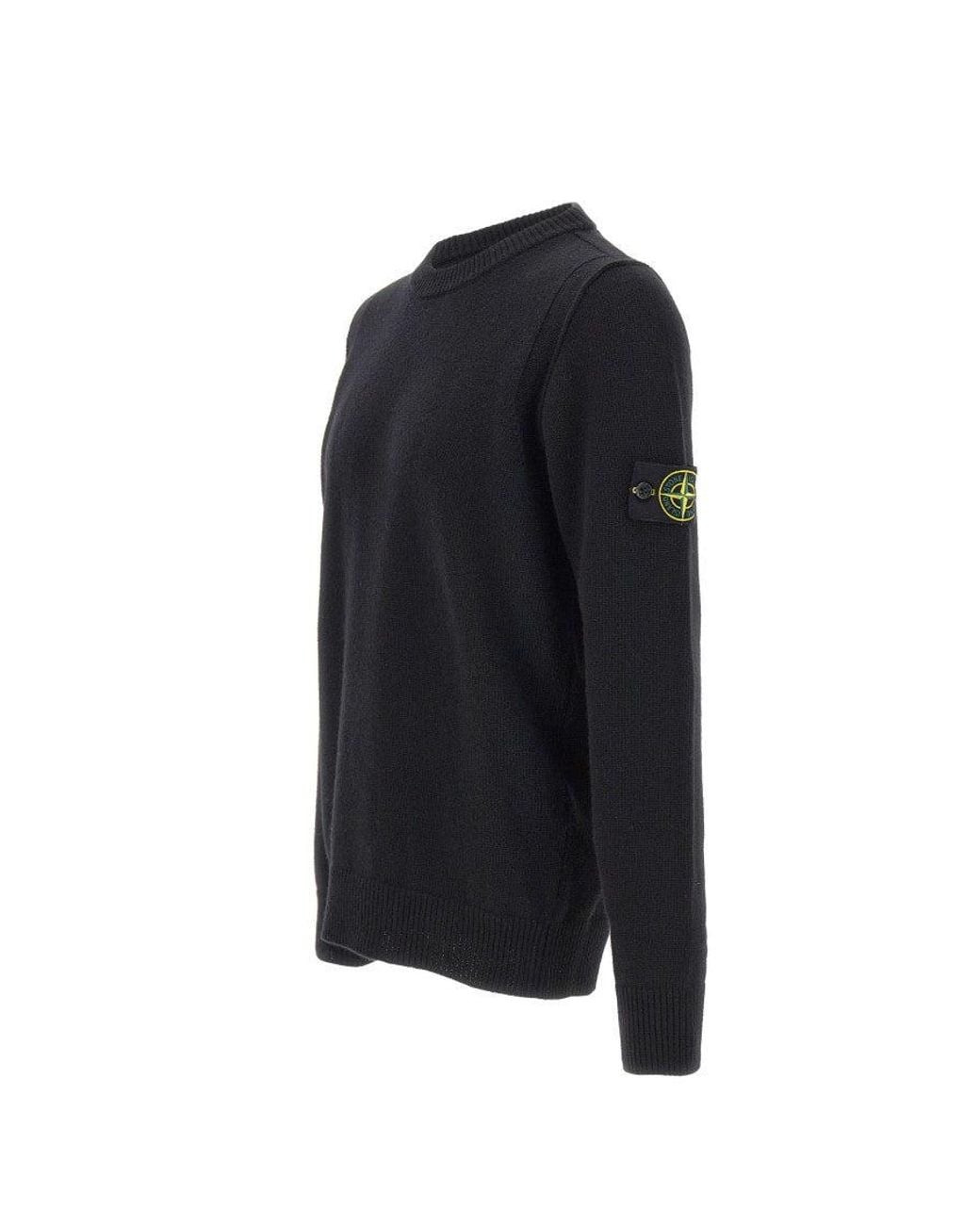Stone Island Blue Crew Neck Sweater for men