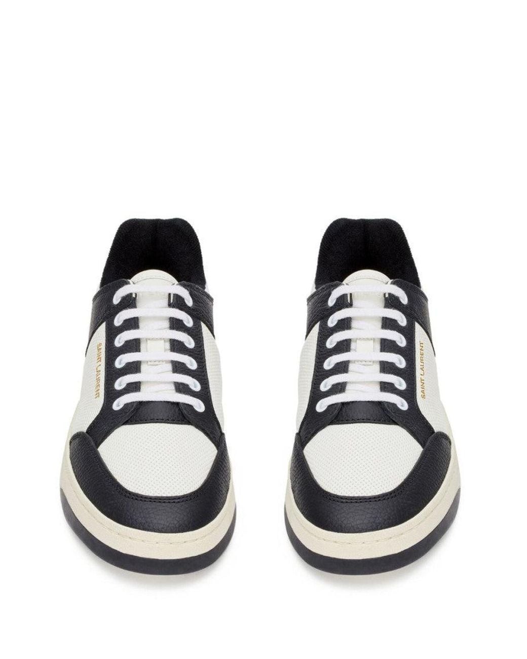 Saint Laurent White Logo Sneakers for men