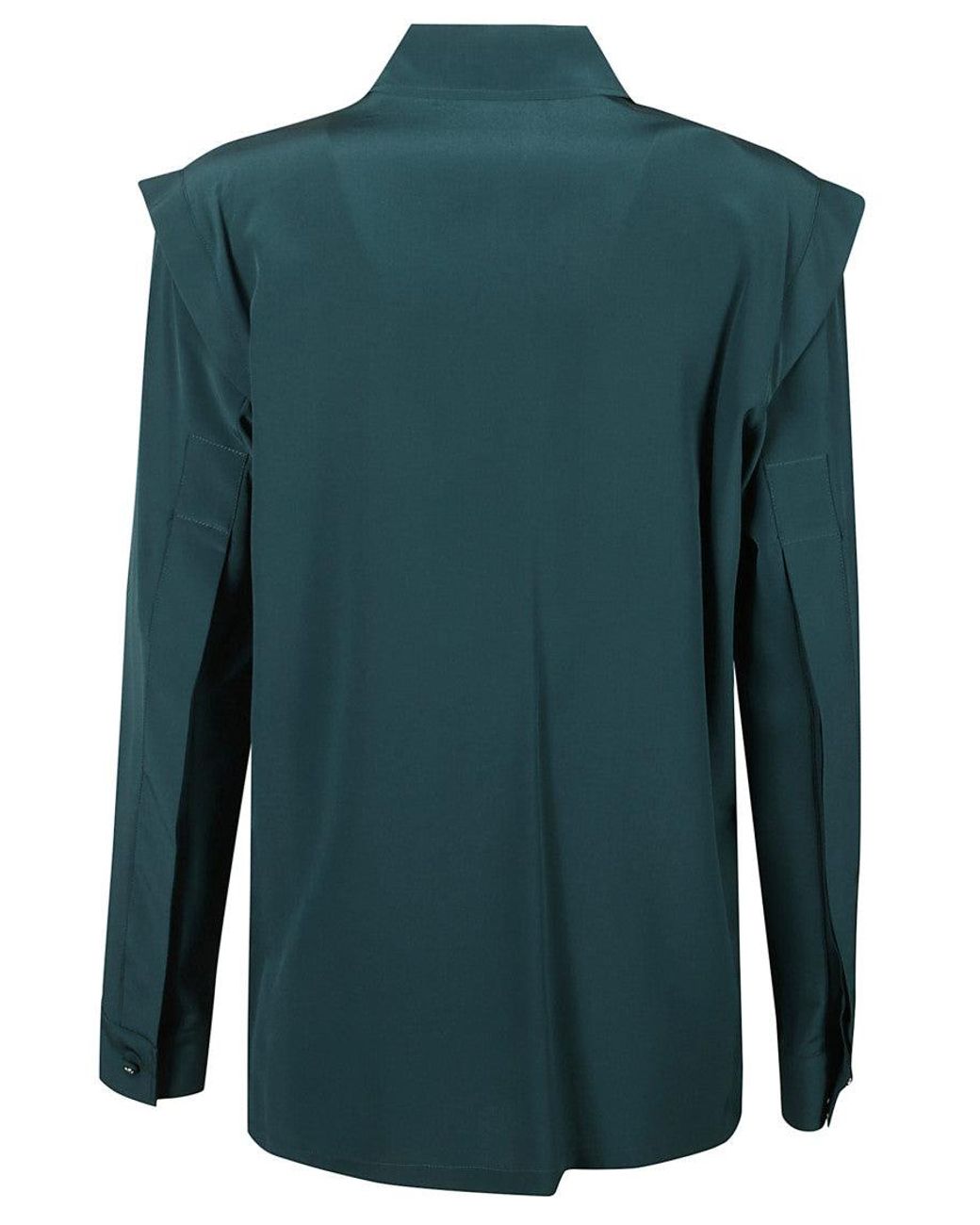Max Mara Green Regular Solid Shirt