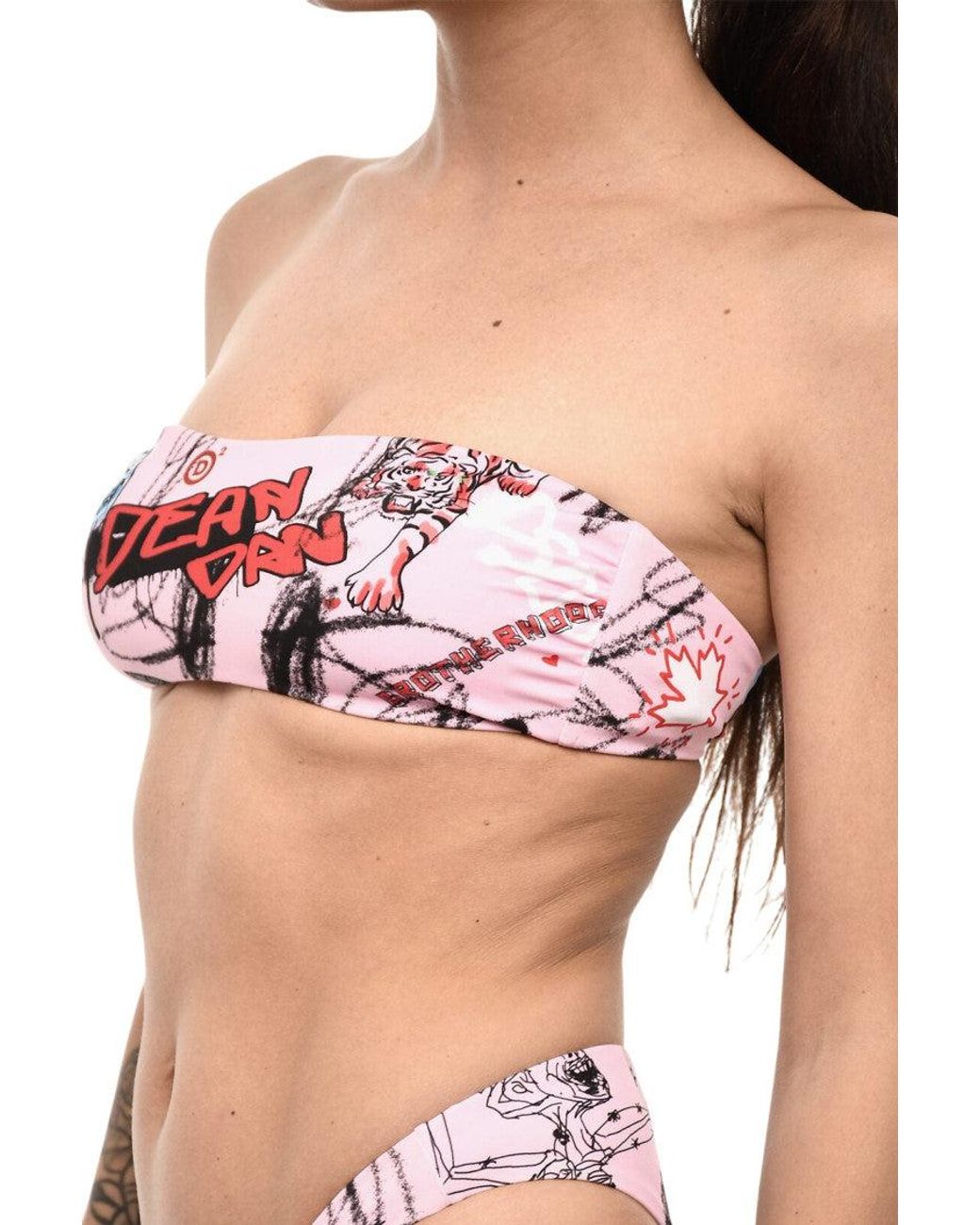 DSquared² Black Graphic Swimwear
