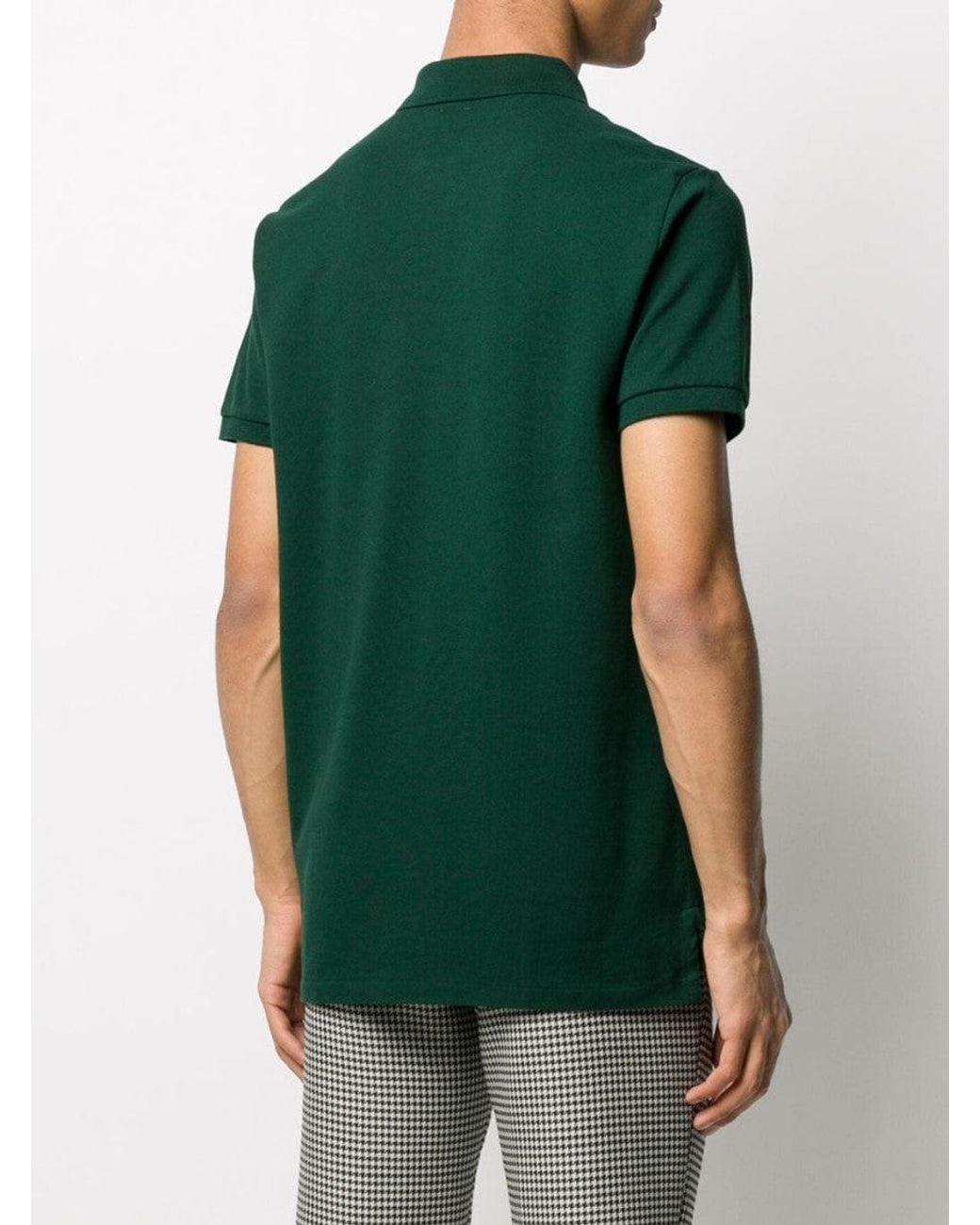 Polo Ralph Lauren Green Dark Embroidered Logo Polo Shirt for men