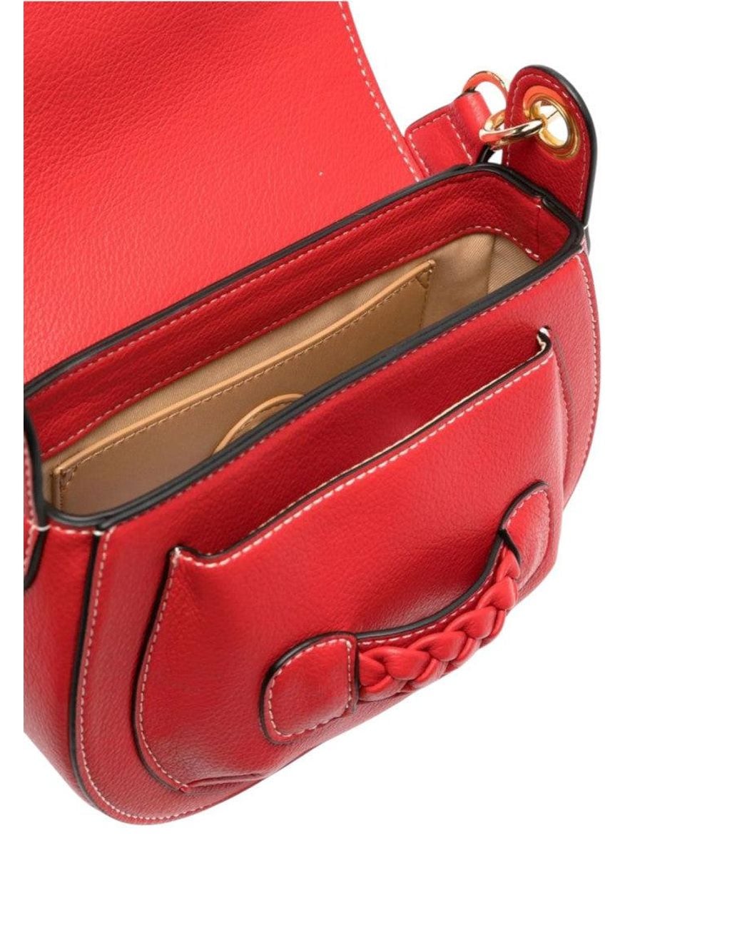 Love Moschino Red Logo Small Shoulder Bag