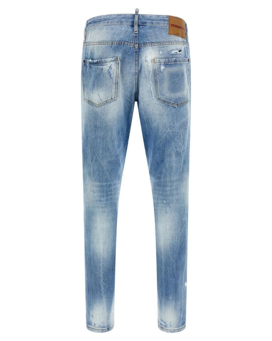 DSquared² Blue Teddy Jeans for men