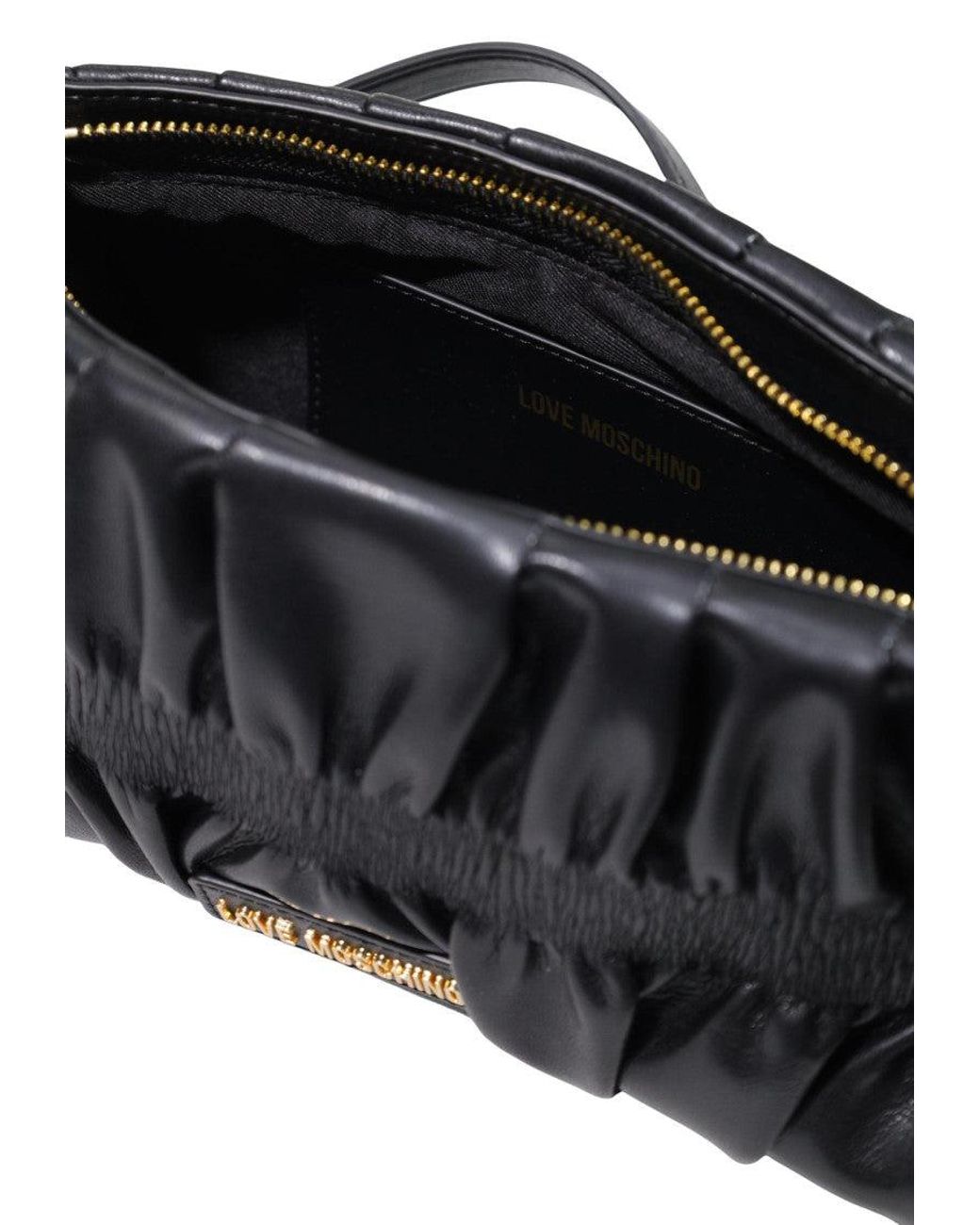 Love Moschino White Logo Small Shoulder Bag