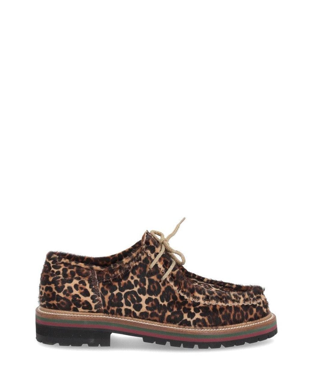 The Bekk Brown Print Round Toe Dress Shoes