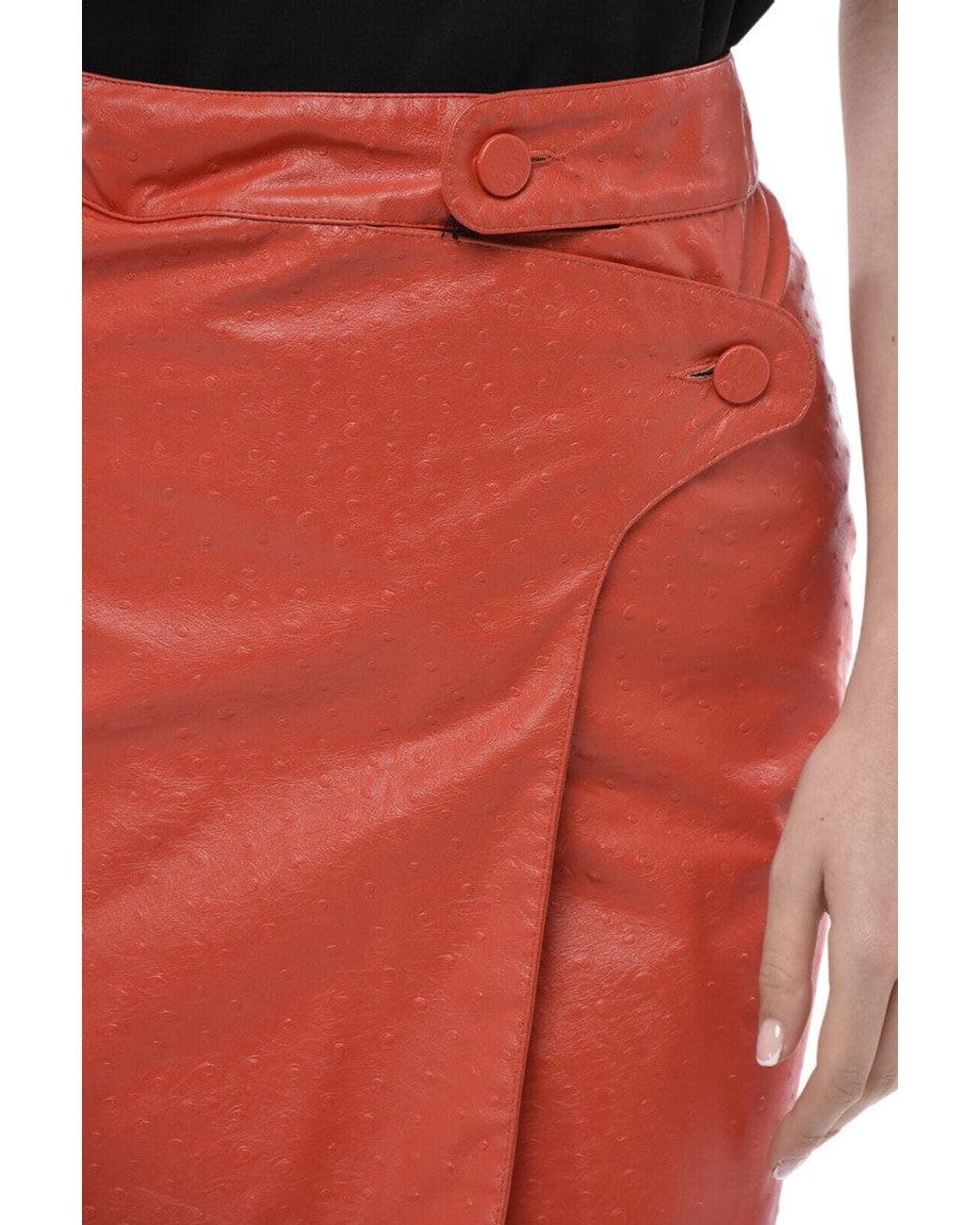DSquared² Red Solid Mini Skirt
