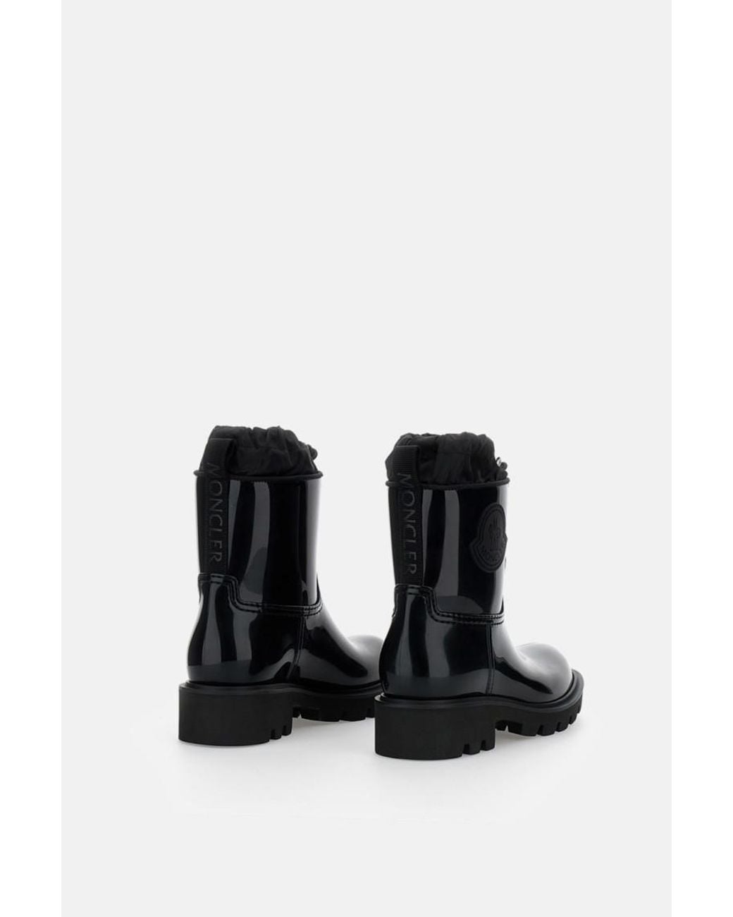 Moncler Black Kickstream Rain Boots