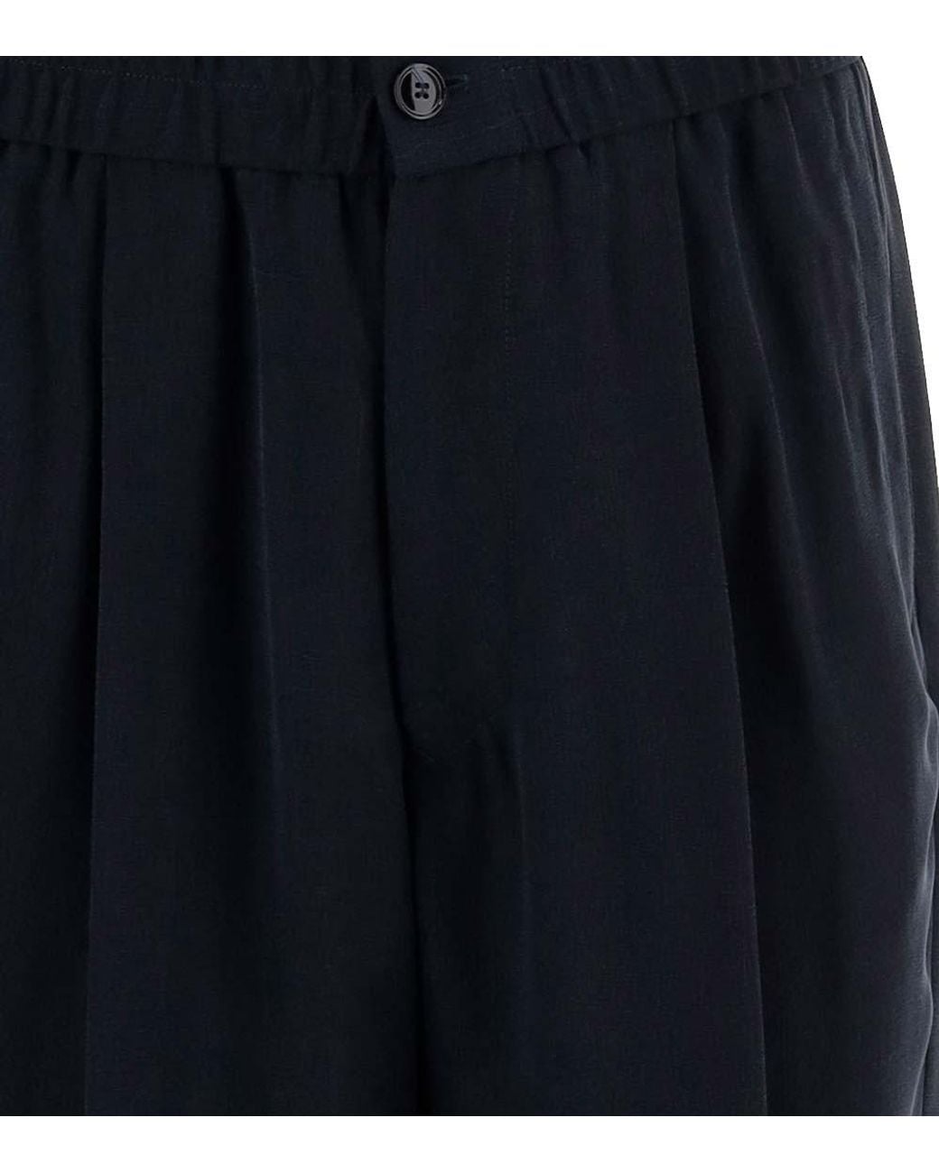 Giorgio Armani Blue Dark Solid Shorts for men