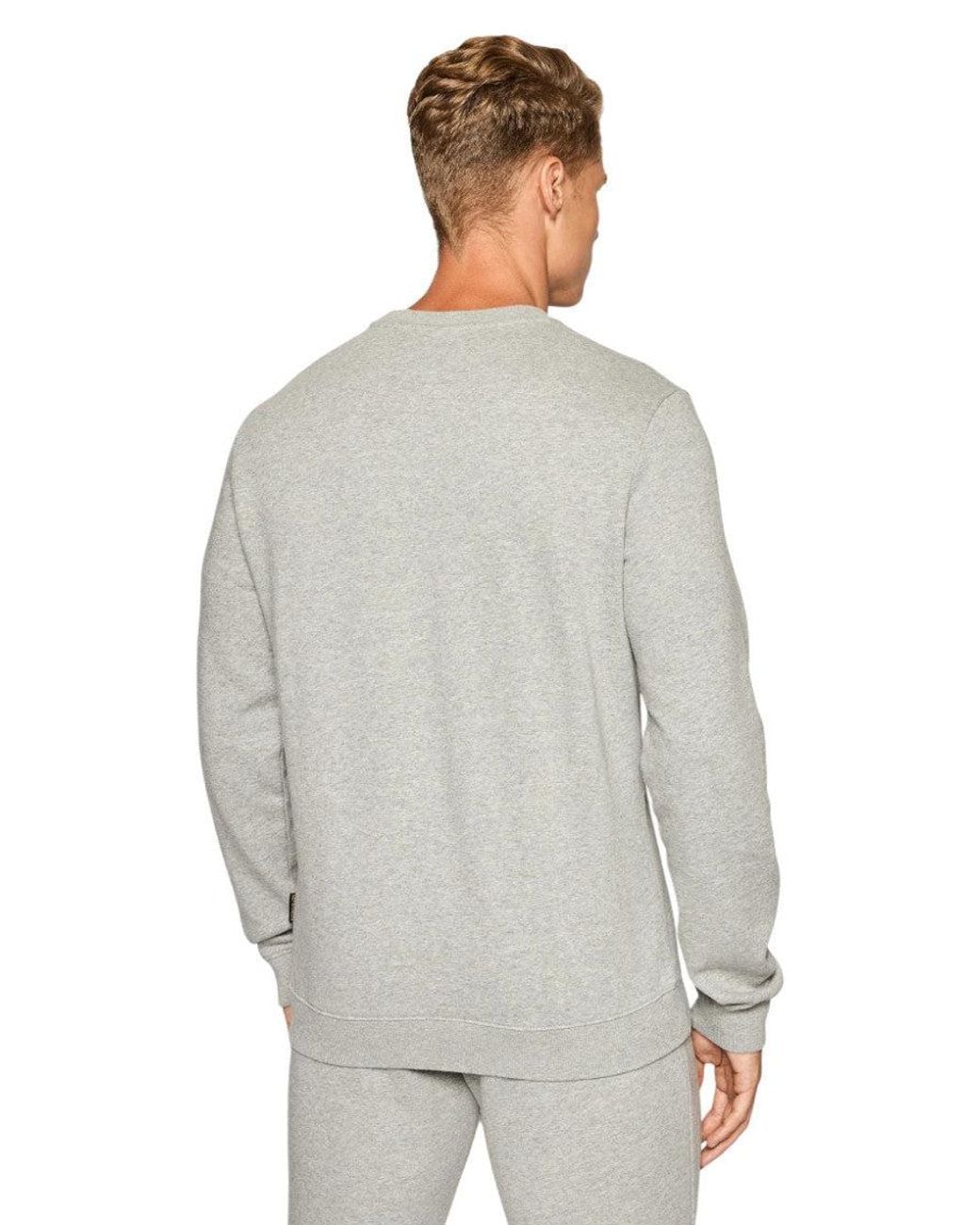 Napapijri Gray Crew Neck Sweatshirt for men