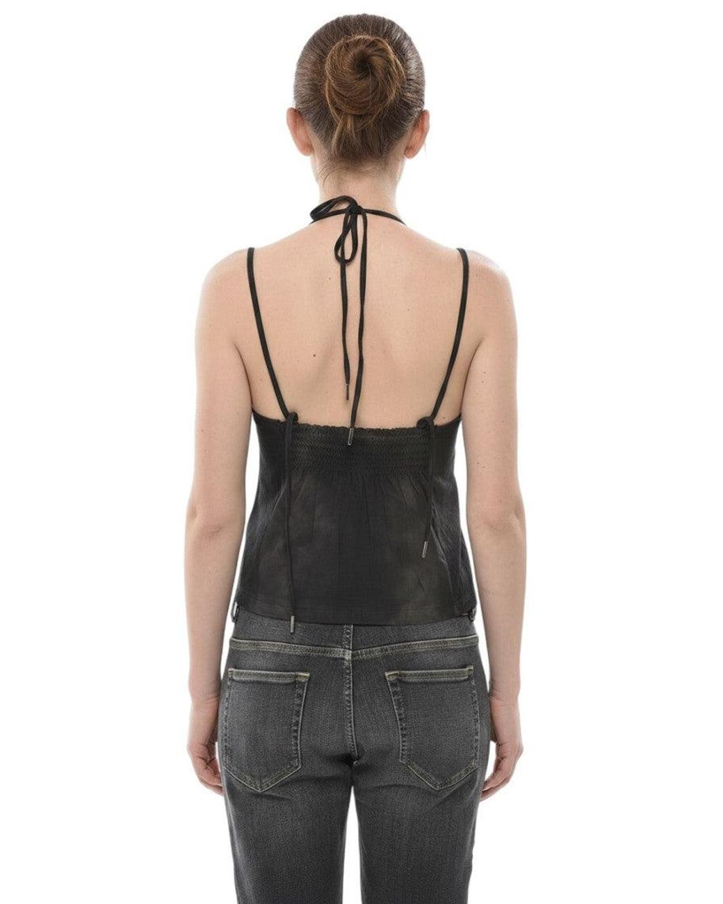 DIESEL Black Ombre V Neck Top