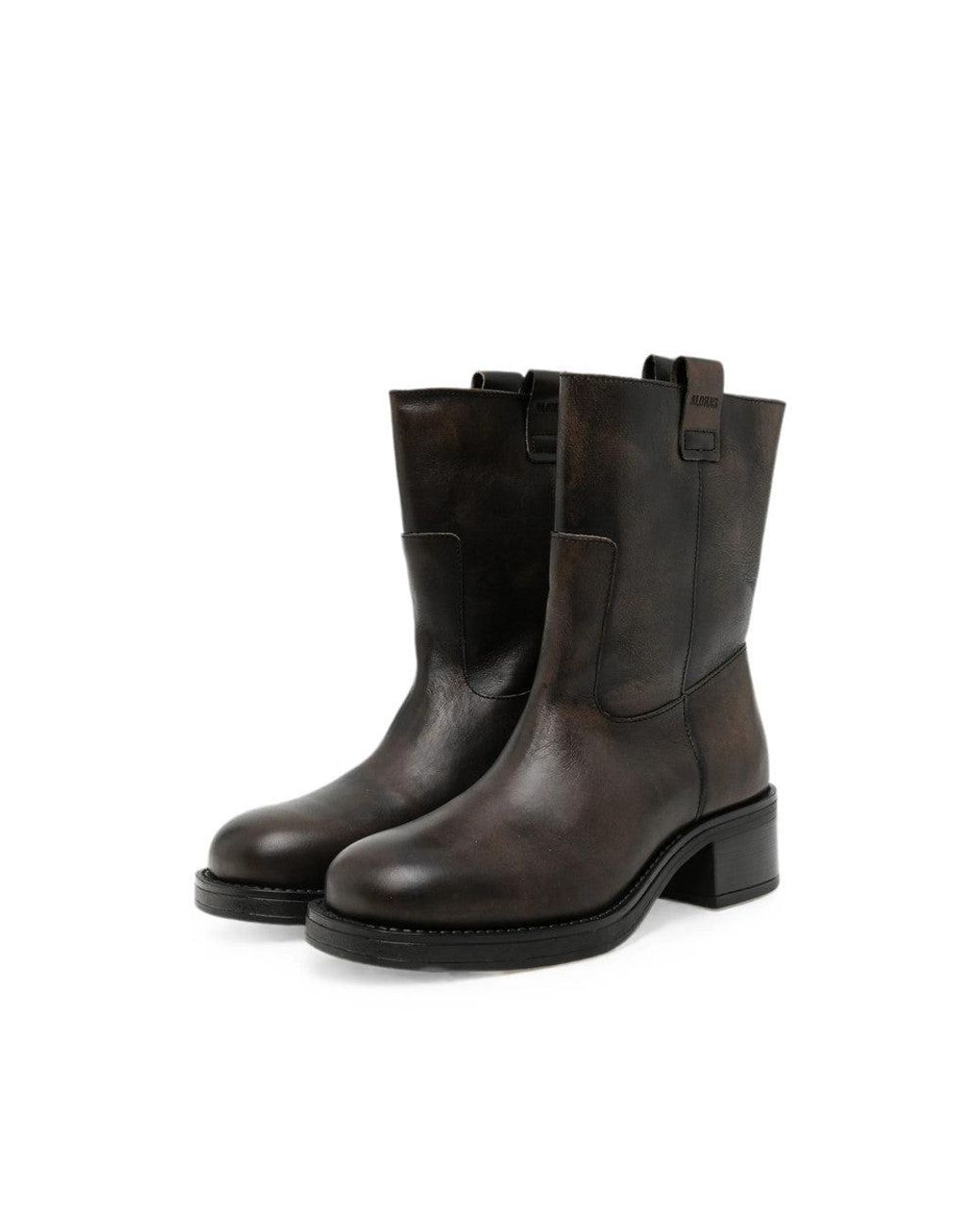 Alohas Black Leather Cedar Boots