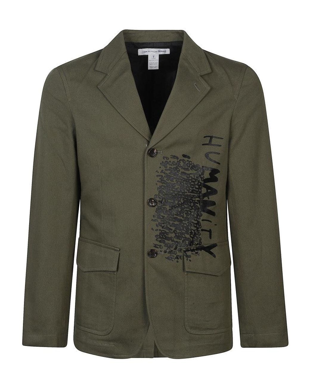 Comme des Garçons Green Graphic Jacket for men