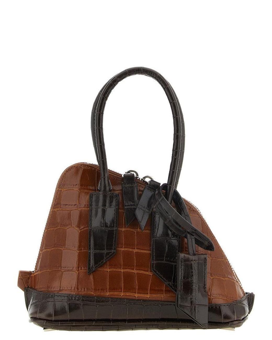 The Attico Brown Sant Ambroeus Mini Satchel