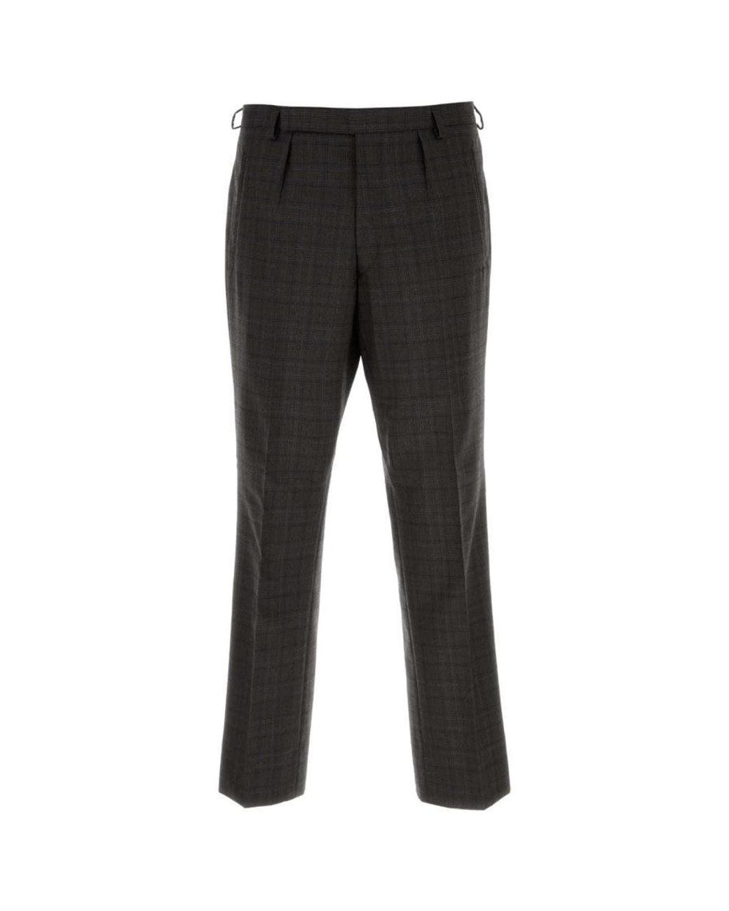 Prada Black Dark Pleated Pants for men