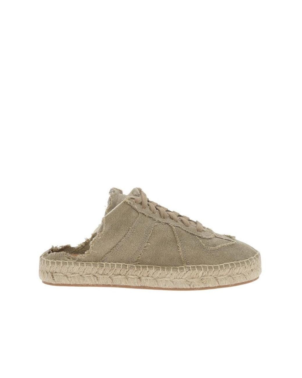 Maison Margiela Brown Solid Espadrille Sneakers