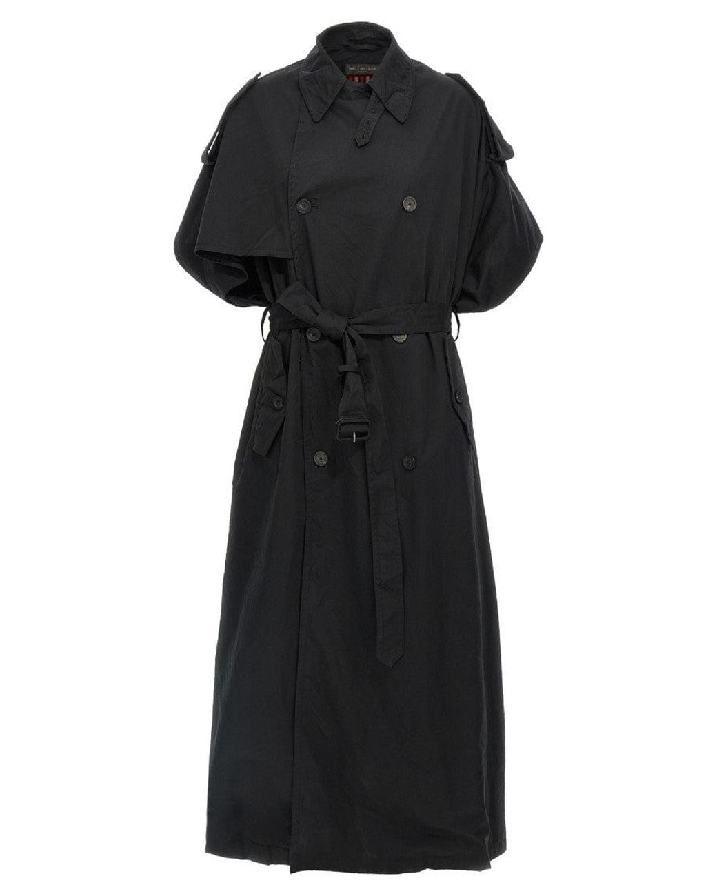 Balenciaga Black Stole Coat