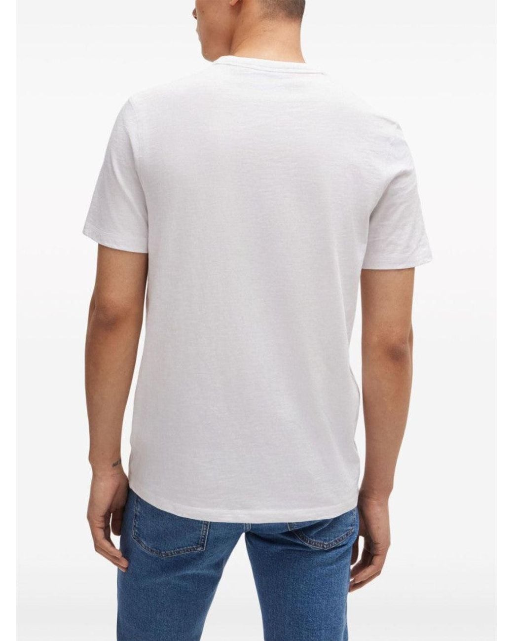 Boss White Classic T-Shirt for men