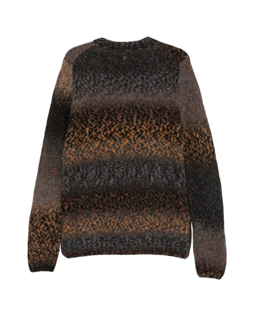 Dondup Brown Crew Neck Sweater for men