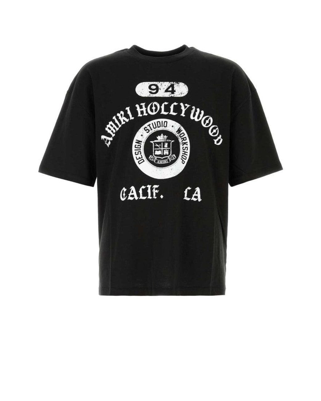 Amiri Black Crew Neck T-Shirt for men