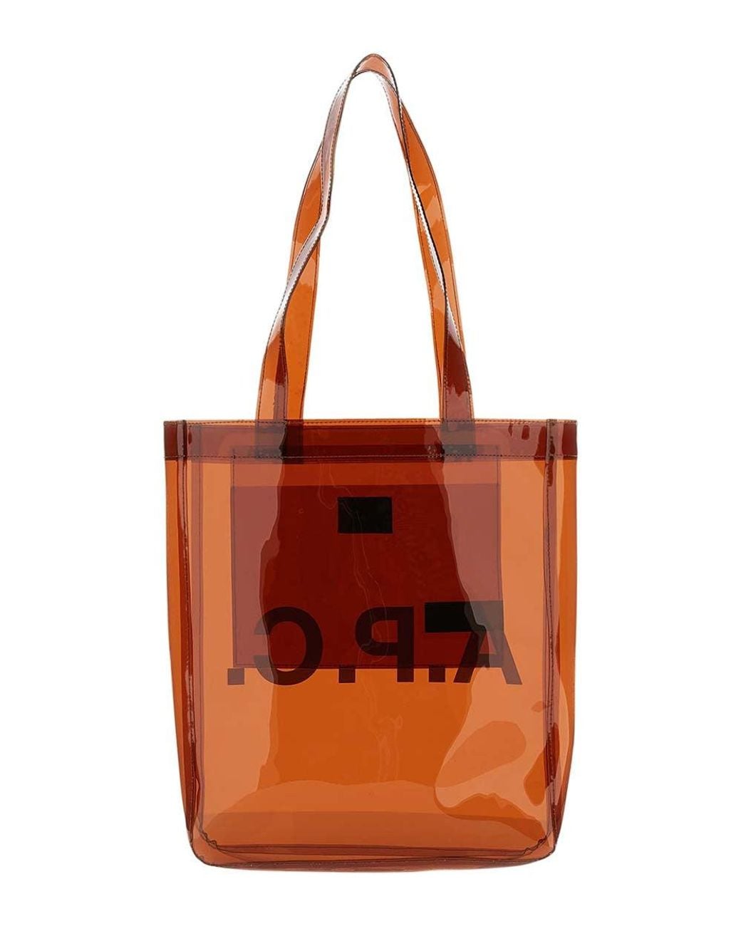 A.P.C. Brown Logo Large Tote