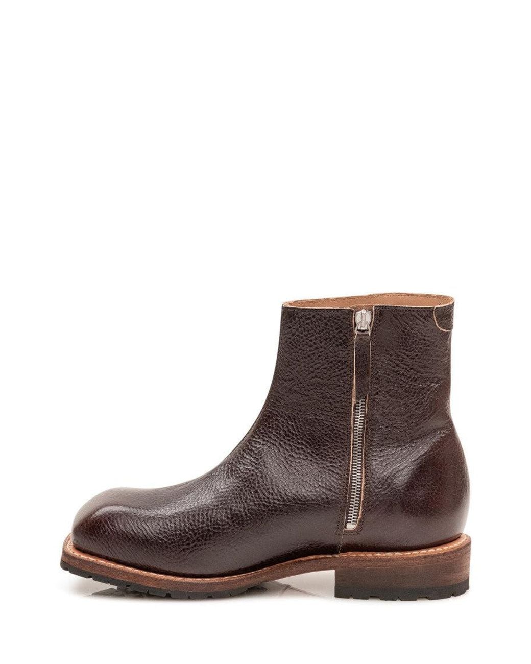 Our Legacy Brown Leather Camion Boots for men