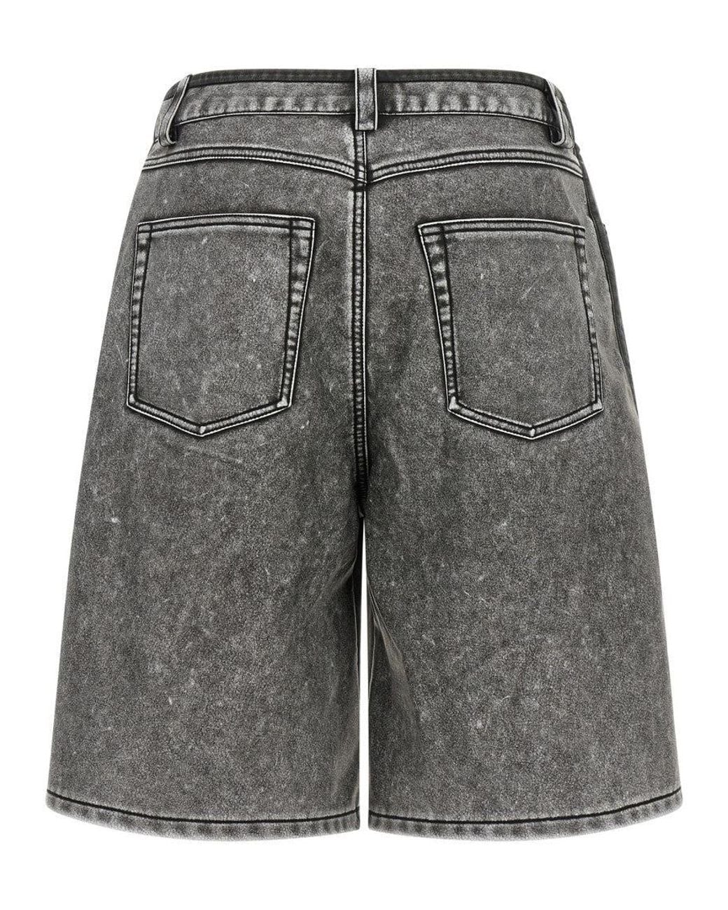 DIESEL Gray Textured Shorts