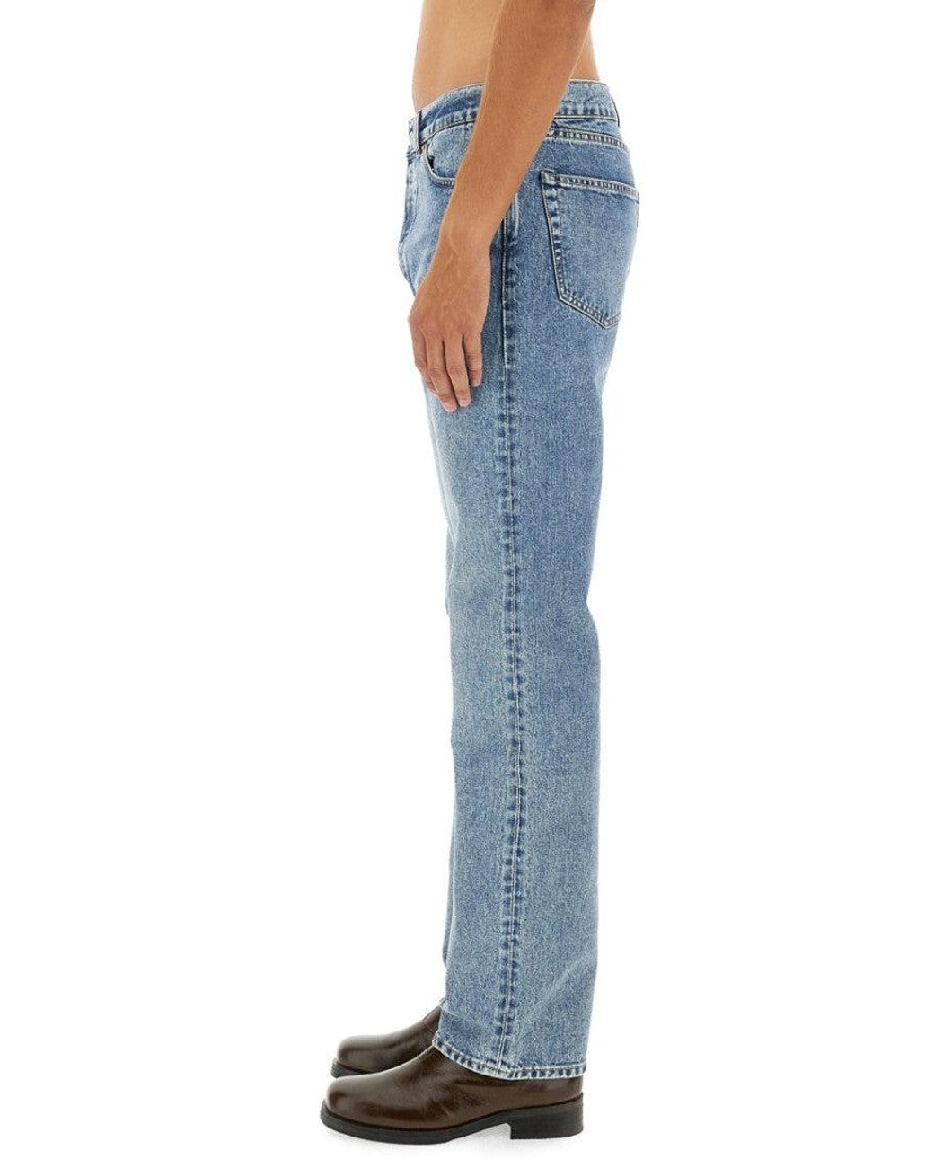 Our Legacy Blue Denim Mid Rise Jeans for men