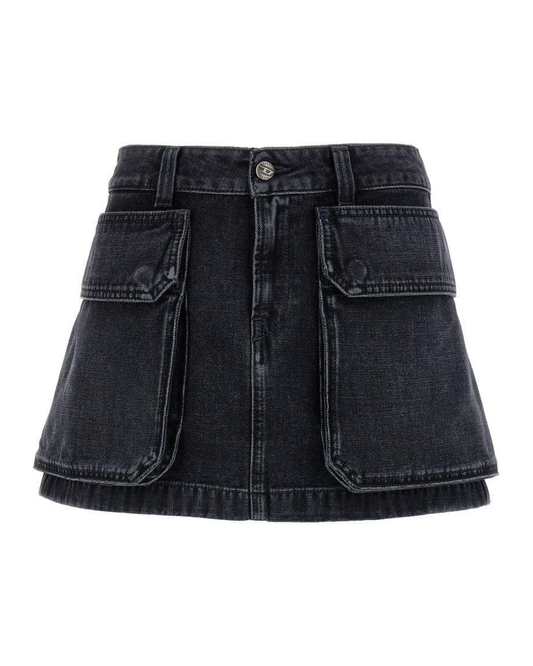 DIESEL Black De-Ton Skirt