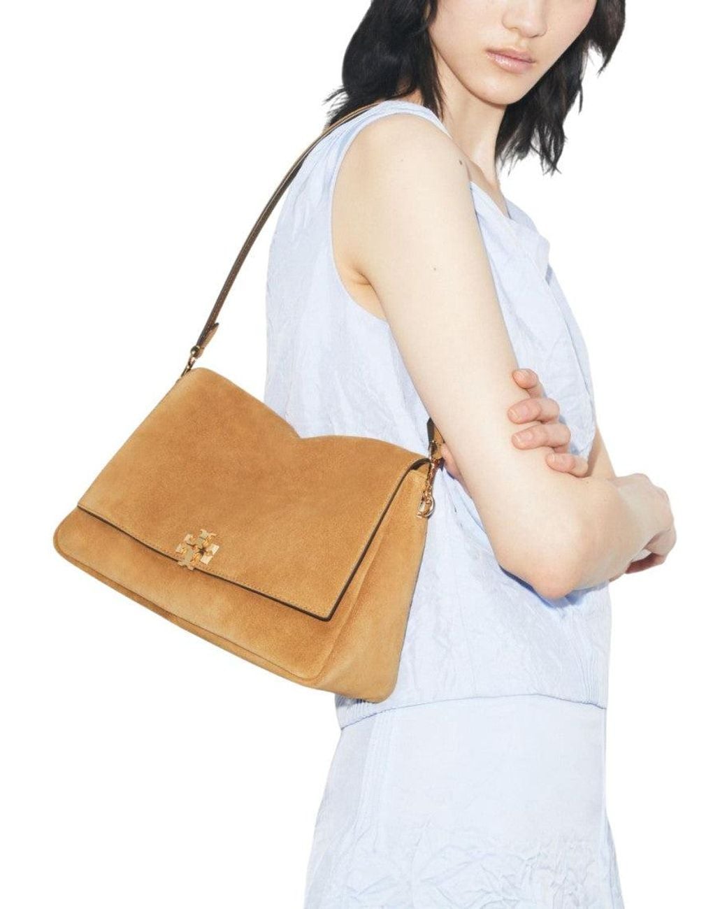 Tory Burch Metallic Light Charlie Medium Shoulder Bag