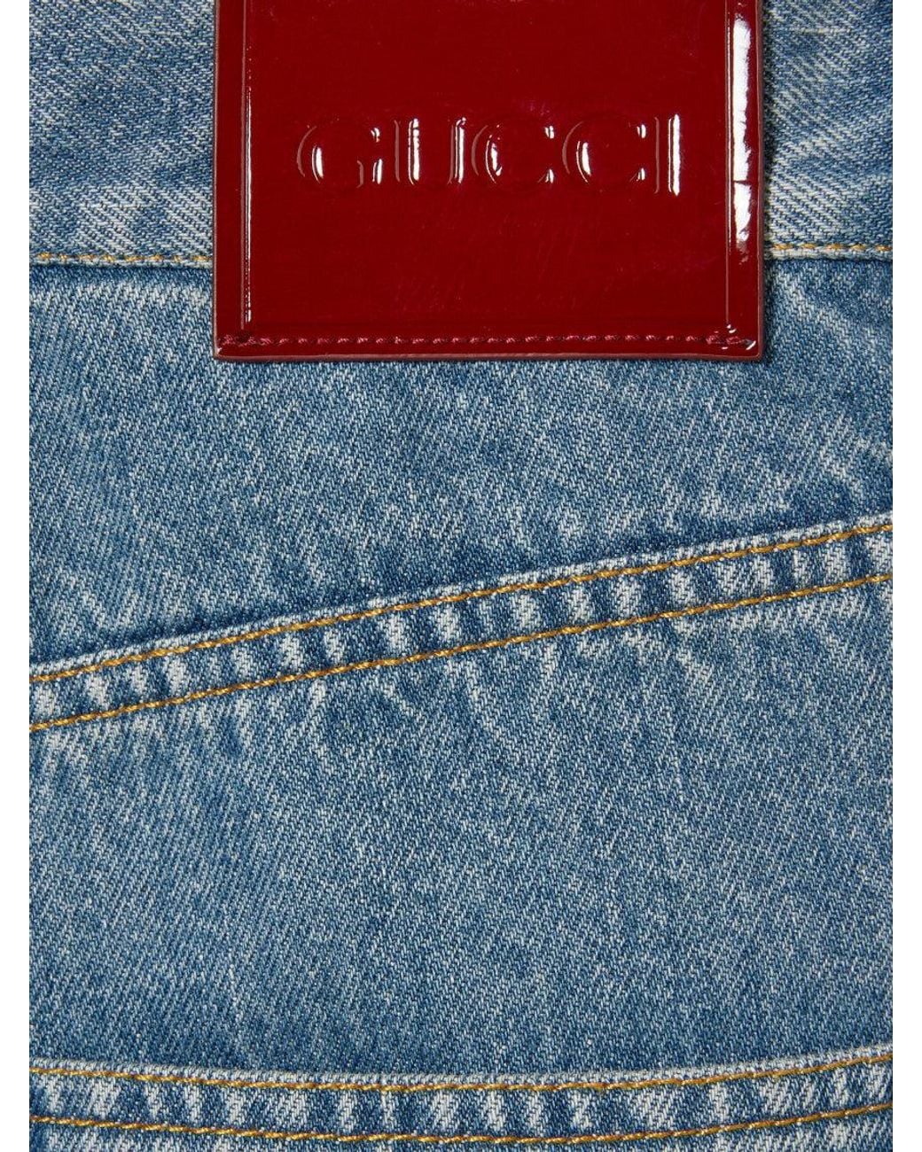 Gucci Blue Baggy Jeans