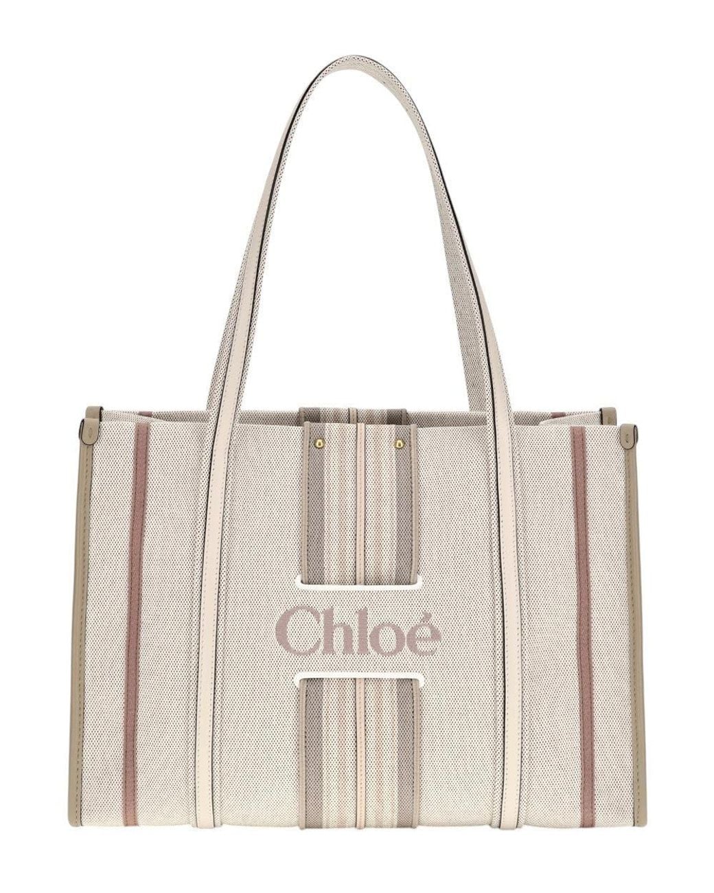 Chloé Natural Woody Loop Tote Tote